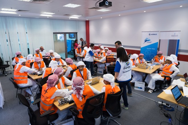 An educational event organized by Airbus, United Arab Emirates